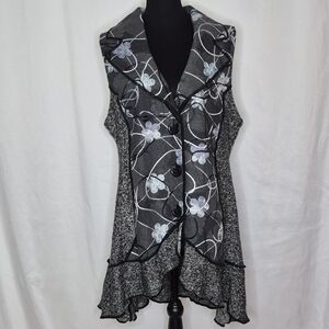 Sioni Studios Sleeveless Cardigan - Size XL